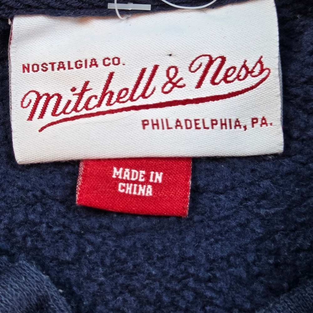 Dallas Cowboys Mitchell & Ness Hoodie Mens M Lace Up Throwback NFL Navy Blue - Picture 2 of 10
